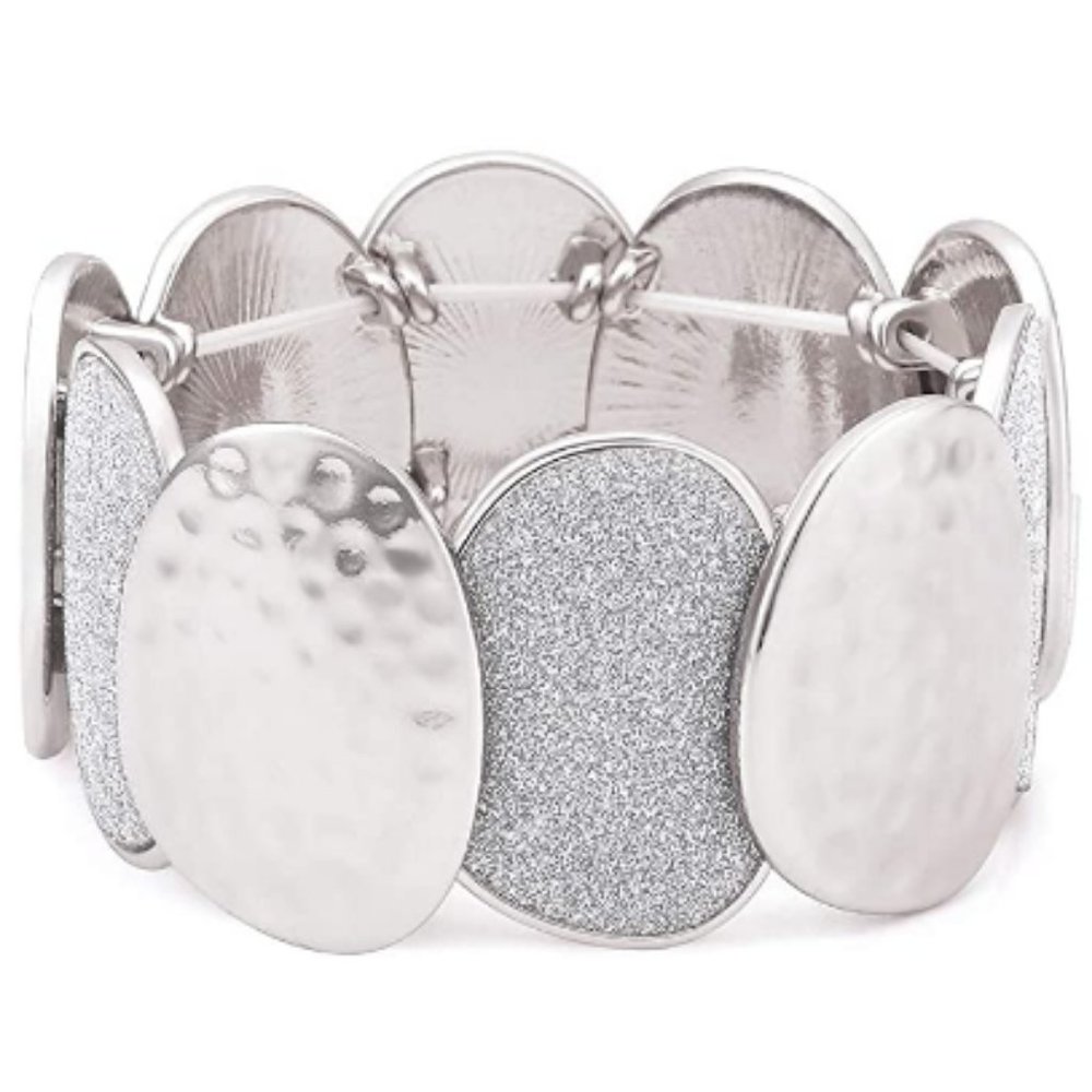 Beauteous Glitter Hammered Bracelet